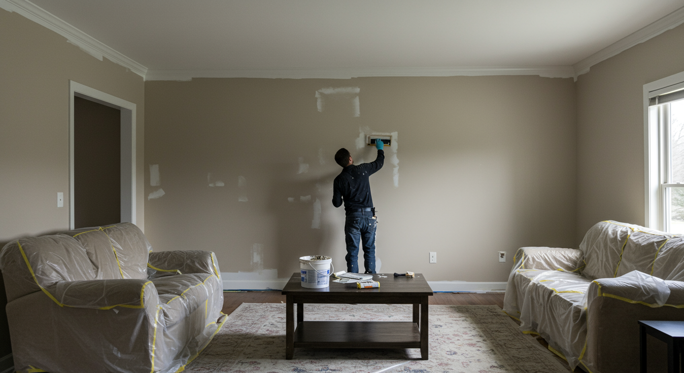 Professional Painters at Work
