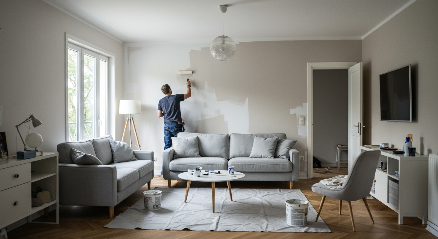 Professional Painting Team at Work