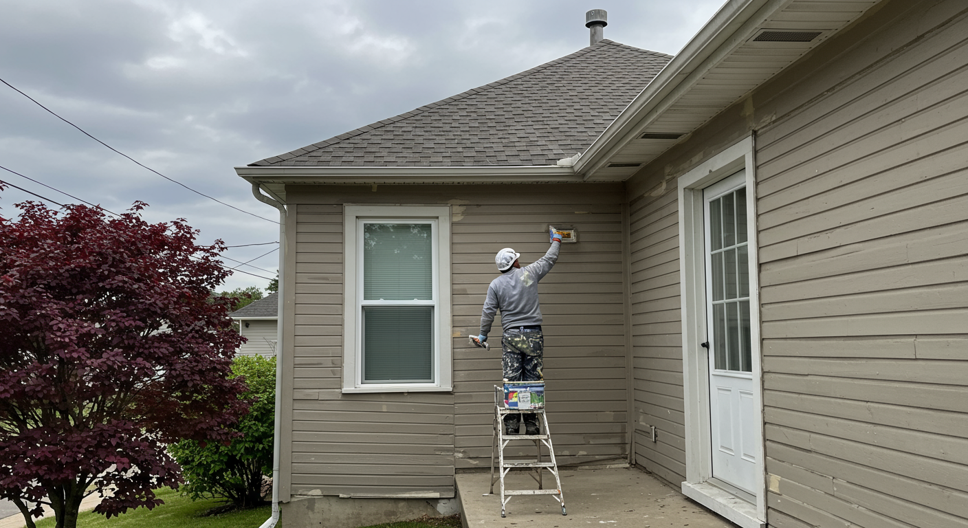 Professional Painter at Work