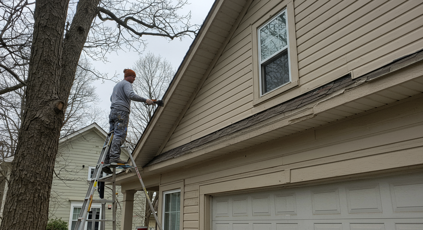 Professional Painter at Work