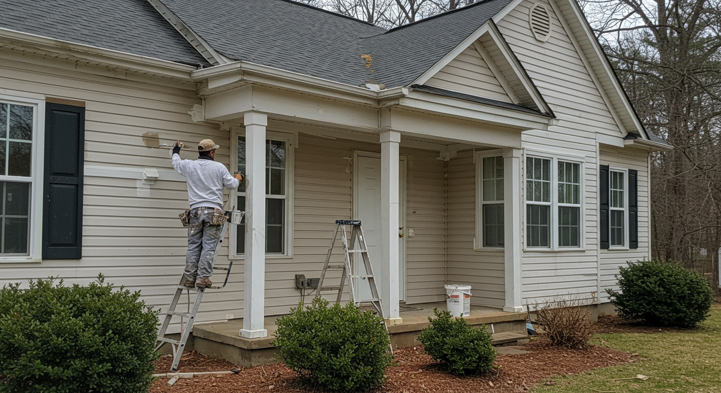 Professional Painter in Action